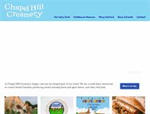 Tablet Screenshot of chapelhillcreamery.com